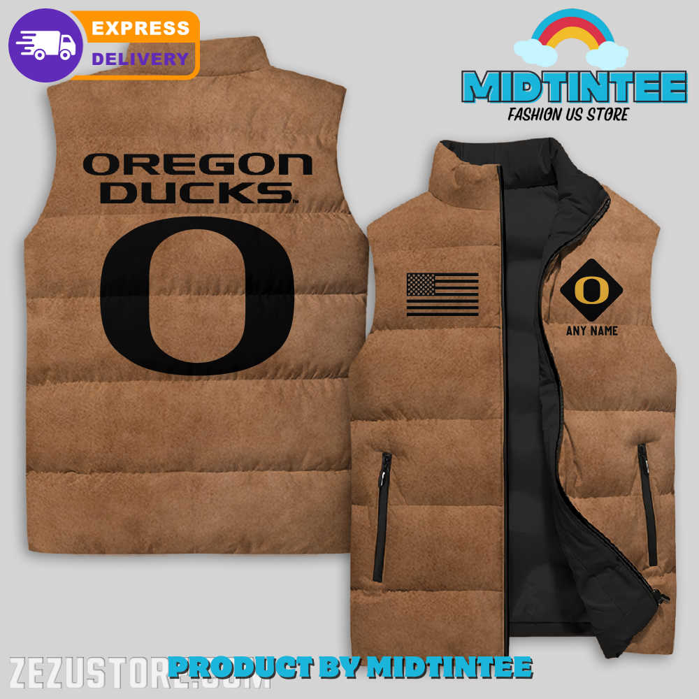 Oregon Ducks NCAA Sleeveless Jacket 1 28muV