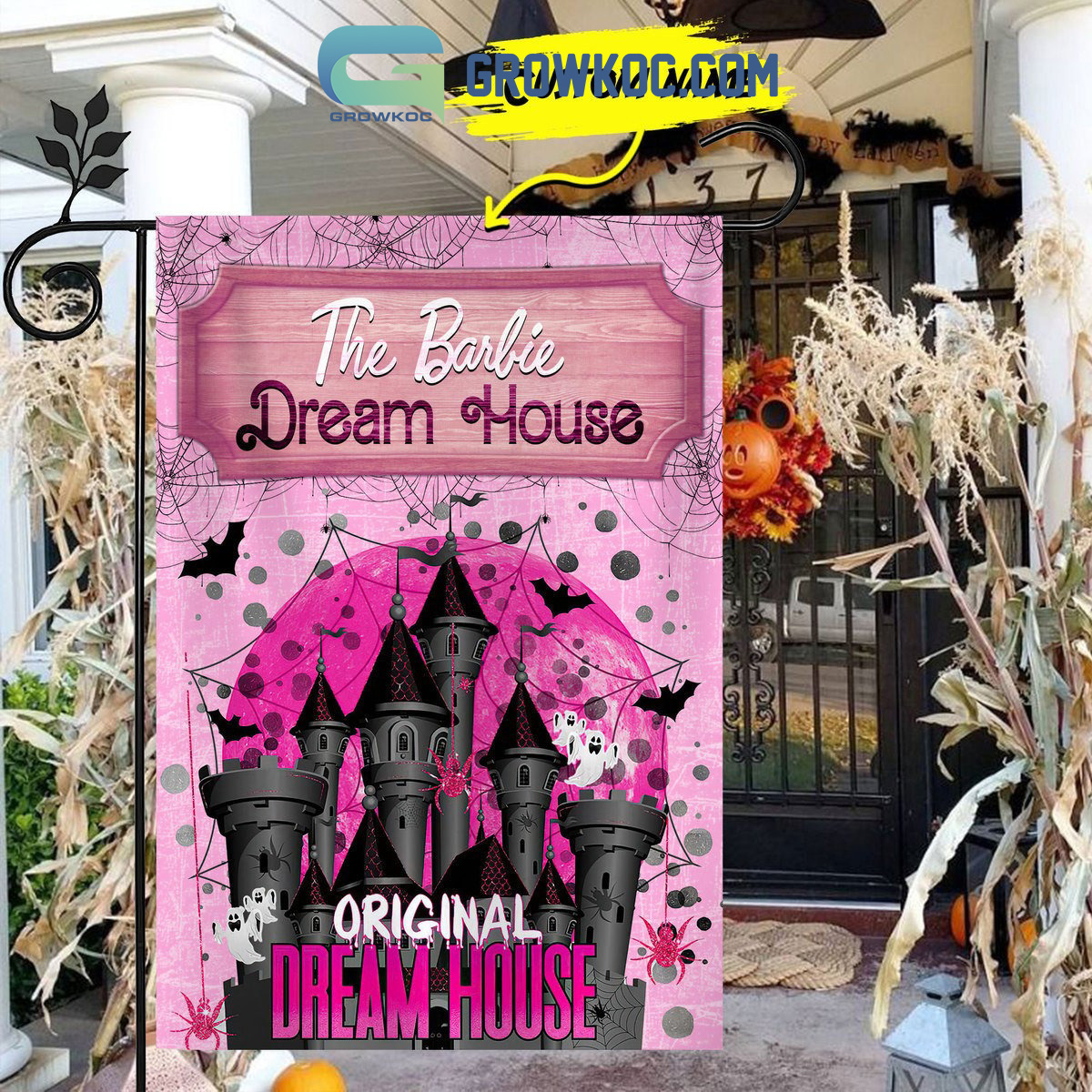 Original Dream House Halloween Nightmare Custom Name House Garden Flag2B1 P6dLs