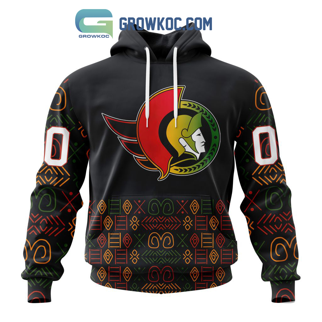 Ottawa Senators Black History Month Personalized Hoodie Shirts2B1 h95Ej