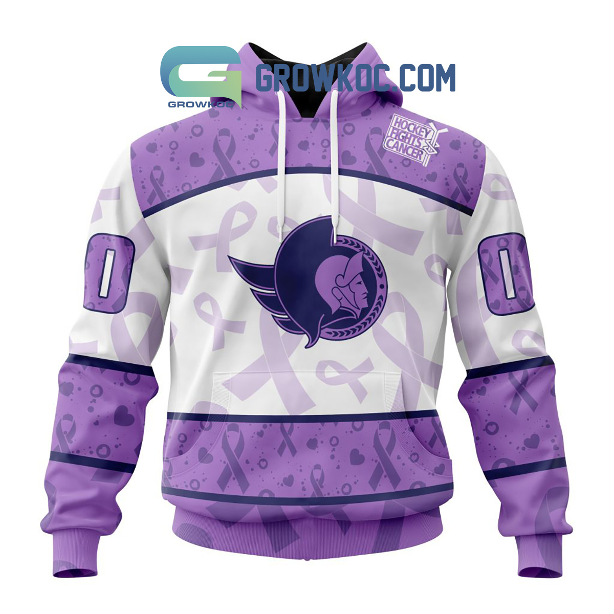 Ottawa Senators Lavender Fight Cancer Personalized Hoodie Shirts2B1 IdRyx