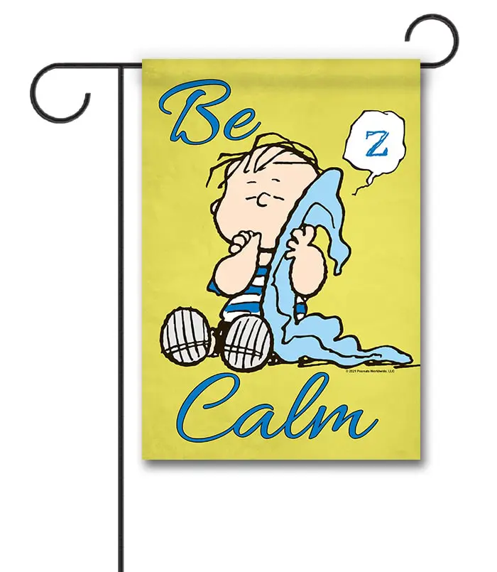 PNT2494 Linus Be Calm Peanuts Garden Flag