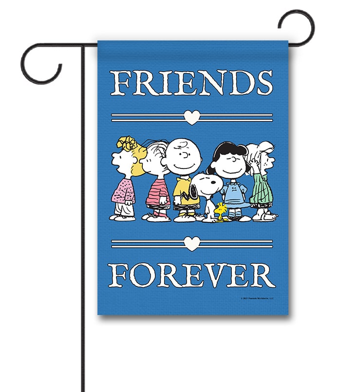 PNT2499 Friends Forever Peanuts Garden Flag