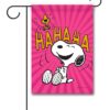 PNT2508 Peanuts Laughing Woodstock and Snoopy Garden Flag