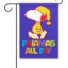 PNT2509 Snoopy in Pajamas Peanuts Garden Flag