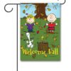 PNT2551 Peanuts Welcome Fall Garden Flag