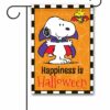 PNT2553 Peanuts Woodstock and Snoopy Halloween Garden Flag