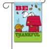 PNT2557 Peanuts Snoopy Thanksgiving Garden Flag