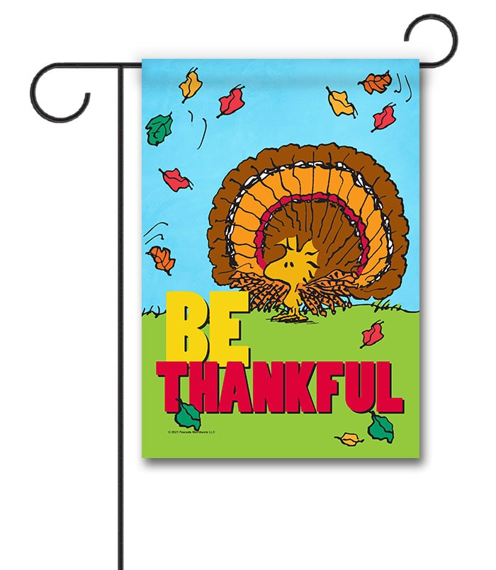 PNT2559 Peanuts Woodstock Thanksgiving Garden Flag