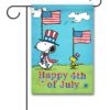 PNT2560 Peanuts Snoopy Fourth of July Garden Flag