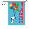 PNT2565 Peanuts Snoopy Birthday Garden Flag