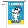 PNT2569 Peanuts Snoopy Graduation Garden Flag