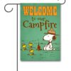 PNT2595 Peanuts Snoopy Camping Garden Flag