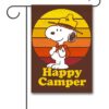 PNT2596 Peanuts Snoopy Happy Camper Camping Garden Flag