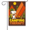 PNT2600 Peanuts Snoopy and Woodstock Camping Garden Flag