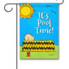 PNT2605 Peanuts Charlie Brown Pool Garden Flag