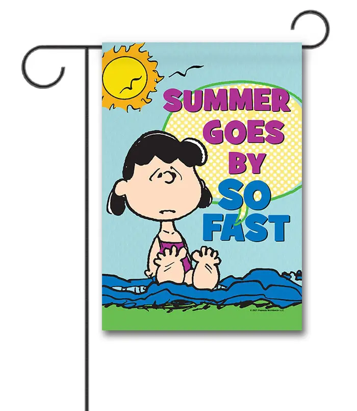 PNT2606 Peanuts Lucy Summer Garden Flag