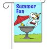 PNT2607 Peanuts Snoopy and Woodstock Summer Garden Flag