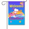 PNT2608 Peanuts Surfing Snoopy and Woodstock Summer Garden Flag