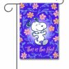 PNT2613 Peanuts Snoopy Floral Spring Garden Flag