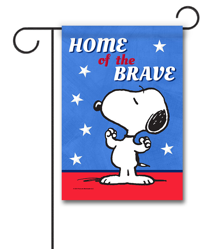 PNT2616 Peanuts Snoopy Patriotic Garden Flag