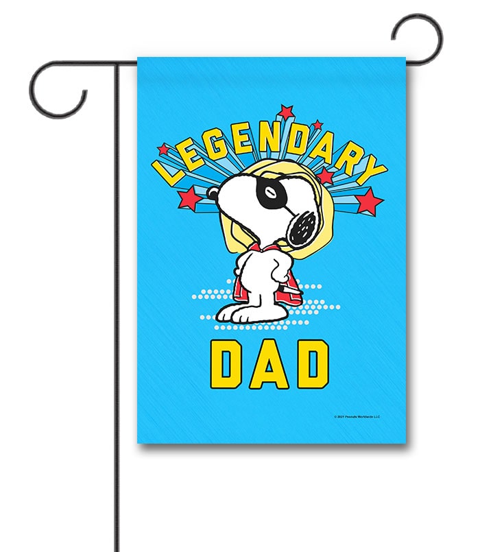 PNT2688 Peanuts Super Snoopy Dad Garden Flag