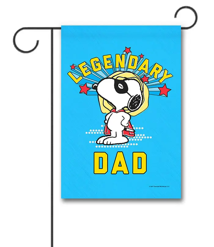 PNT2688 Peanuts Super Snoopy Dad Garden Flag