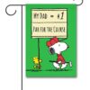 PNT2689 Peanuts Golf Snoopy Fathers Day Garden Flag