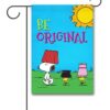 PNT2692 Peanuts Lampshade Snoopy Garden Flag