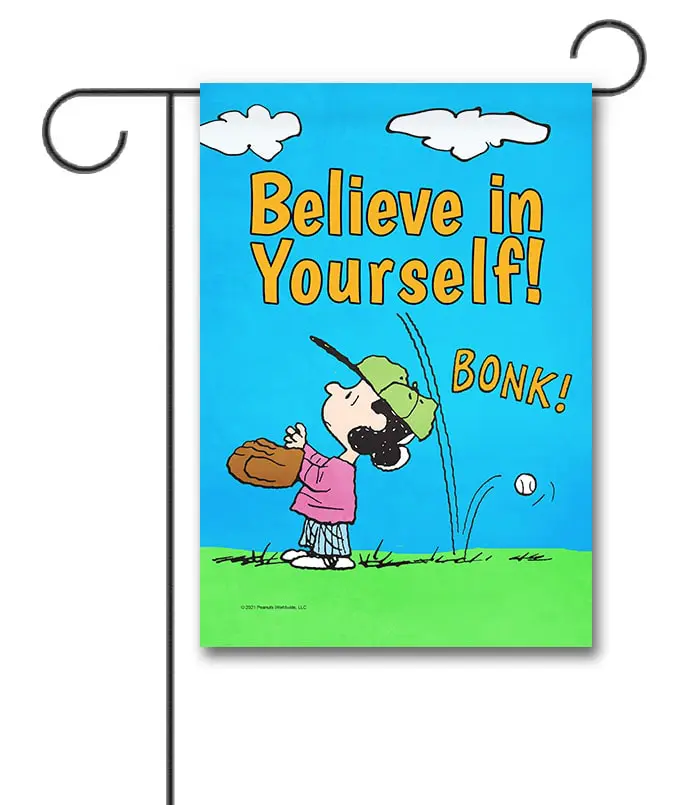 PNT2693 Peanuts Baseball Lucy Garden Flag