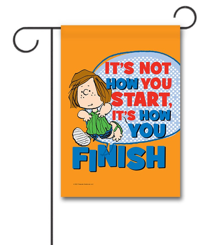 PNT2695 Peanuts Peppermint Patty Inspirational Garden Flag