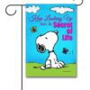 PNT2697 Peanuts Secret of Life Snoopy Garden Flag