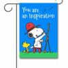 PNT2699 Peanuts Painting Inspirational Snoopy Garden FLag