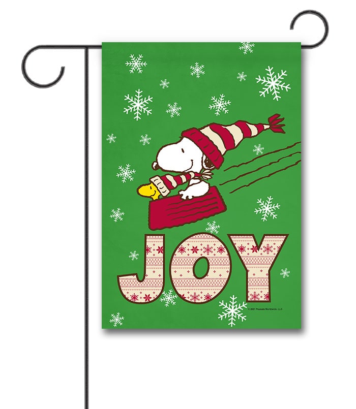 PNT2808 Peanuts Woodstock and Snoopy Christmas Garden Flag