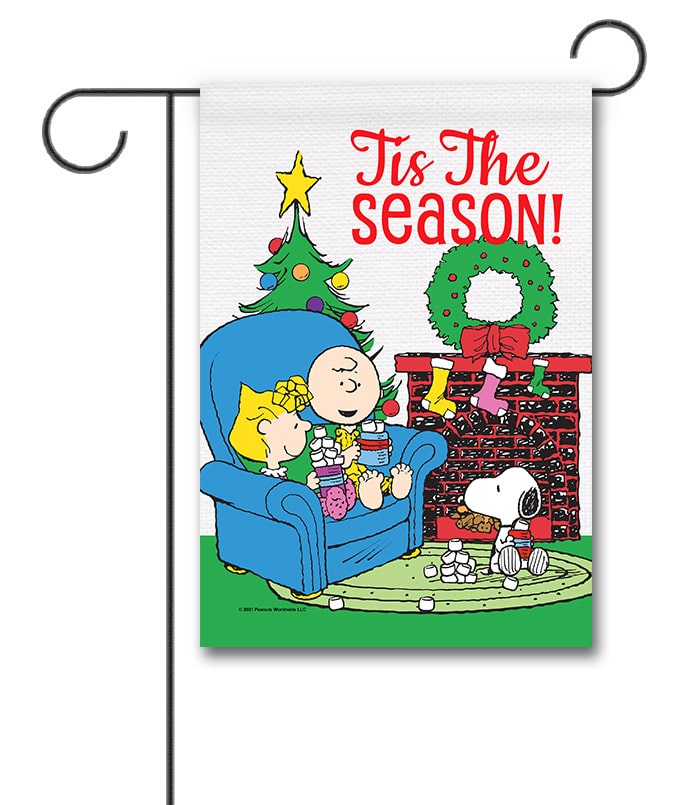 PNT2809 Peanuts Christmas Garden Flag