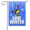 PNT2812 Peanuts Woodstock Winter Garden Flag