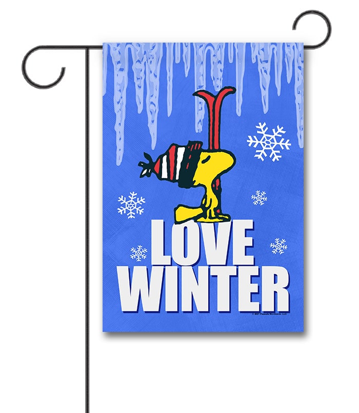 PNT2812 Peanuts Woodstock Winter Garden Flag