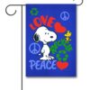 PNT2820 Peanuts Recycle Snoopy Garden Flag