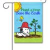 PNT2821 Peanuts Plant a Tree Snoopy Garden Flag