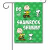 PNT3171 Peanuts Snoopy and Charlie Brown St. Patricks Day Garden Flag