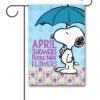 PNT3314 Peanuts Snoopy Umbrella Spring Garden Flag