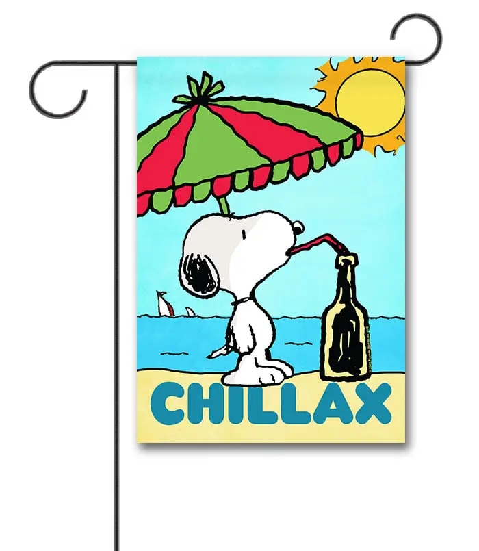 PNT3368 Peanuts Snoopy Beach Garden Flag