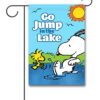 PNT3370 Peanuts Woodstock and Snoopy Lake Garden Flag