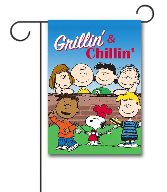 PNT3371 Peanuts Gang Summer Garden Flag