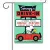 PNT3373 Peanuts Snoopy Drive In Garden FLag