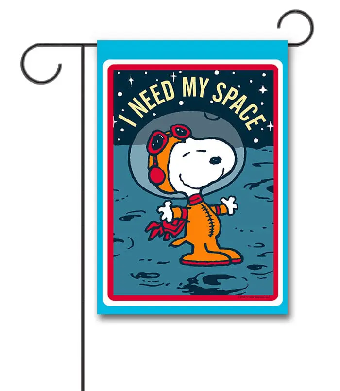 PNT3377 Peanuts Astronaut Snoopy Garden Flag