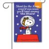 PNT3379 Peanuts Shoot for the Moon Snoopy Garden Flag