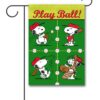 PNT3380 Peanuts Snoopy Baseball Garden Flag