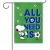 PNT3390 Peanuts Snoopy Soccer Garden Flag