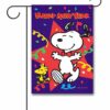 PNT3453 Peanuts Snoopy and Woodstock New Year Garden Flag