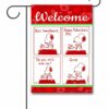 PNT3529 Peanuts Snoopy Comic Valentines Day Garden Flag